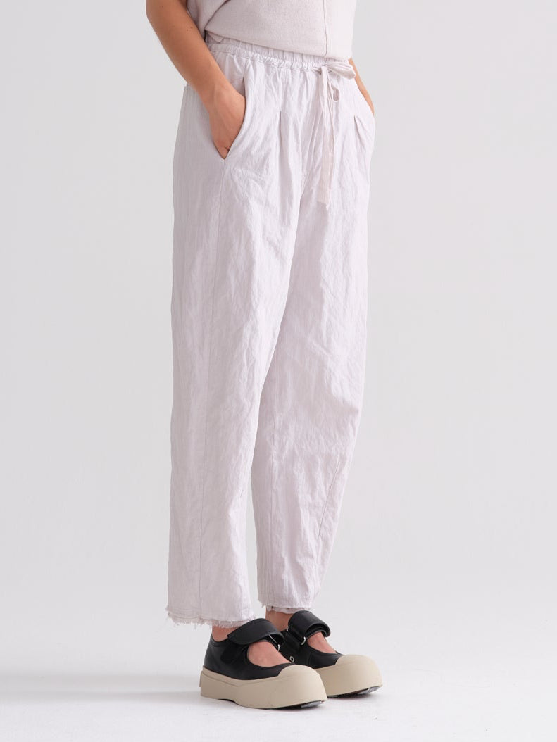 Crinkled Cotton Pants