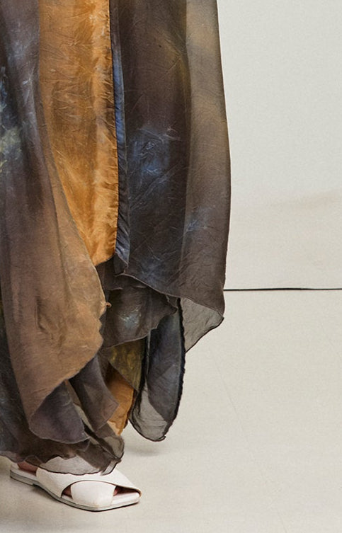 Silk Batik Long Dress