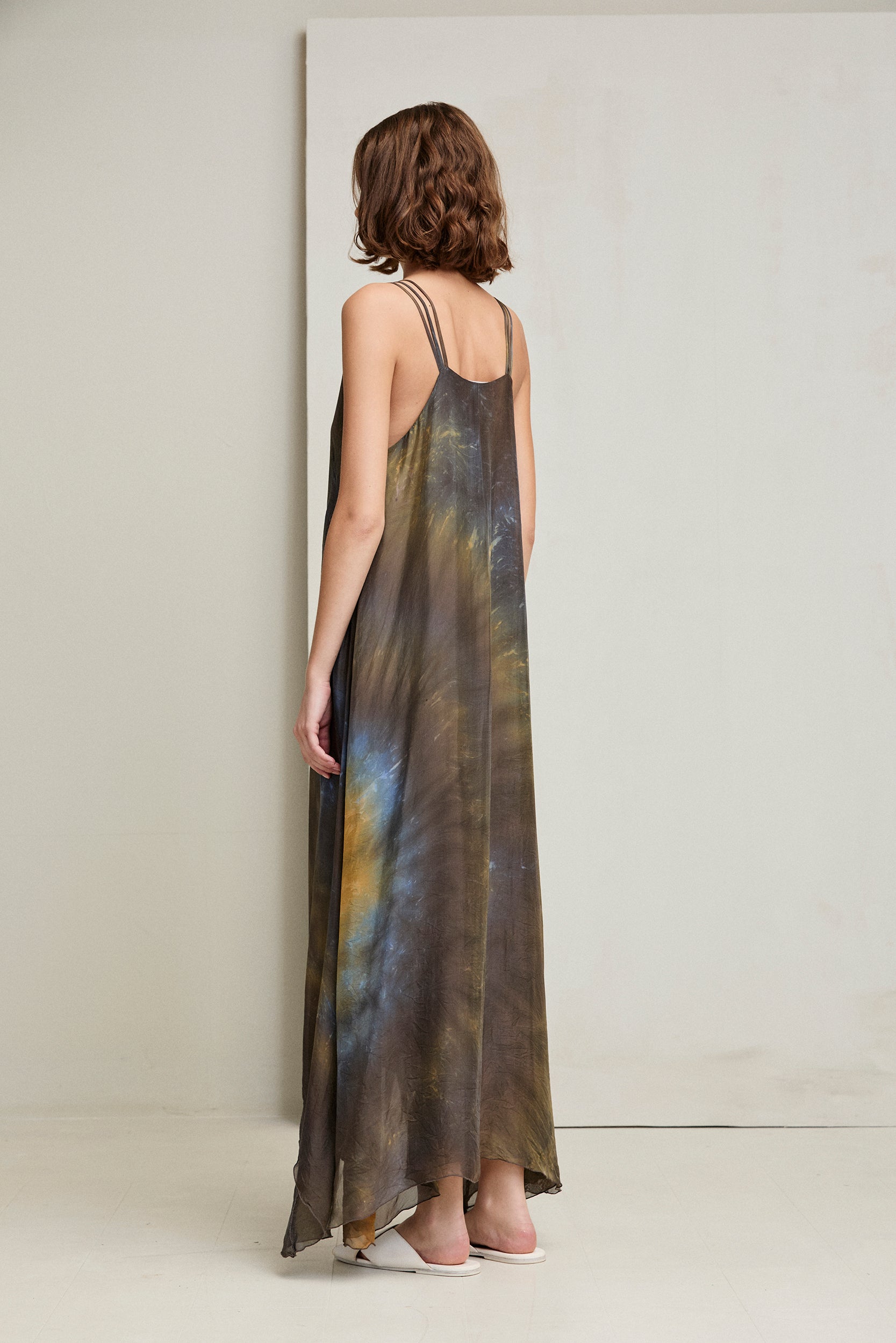 Silk Batik Long Dress