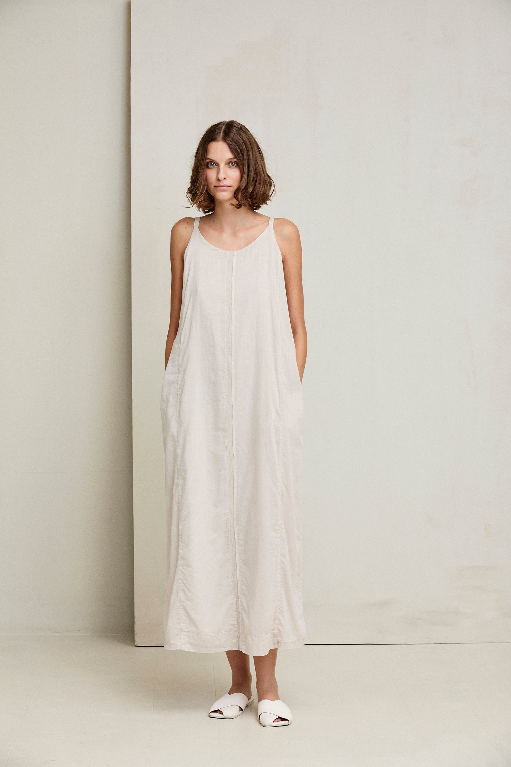 Cotton Voile Long Dress
