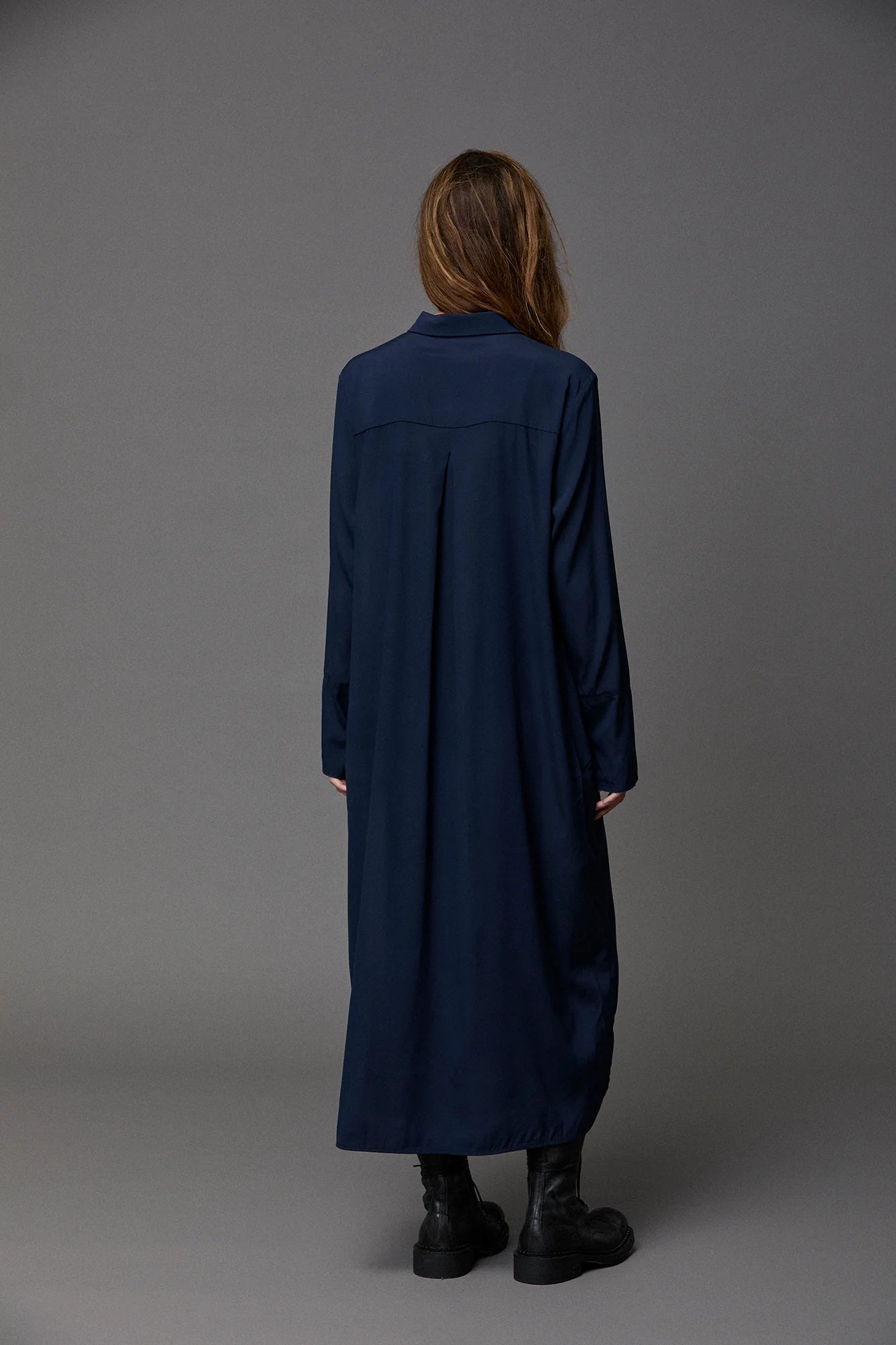 Silk Satin Frill Dress