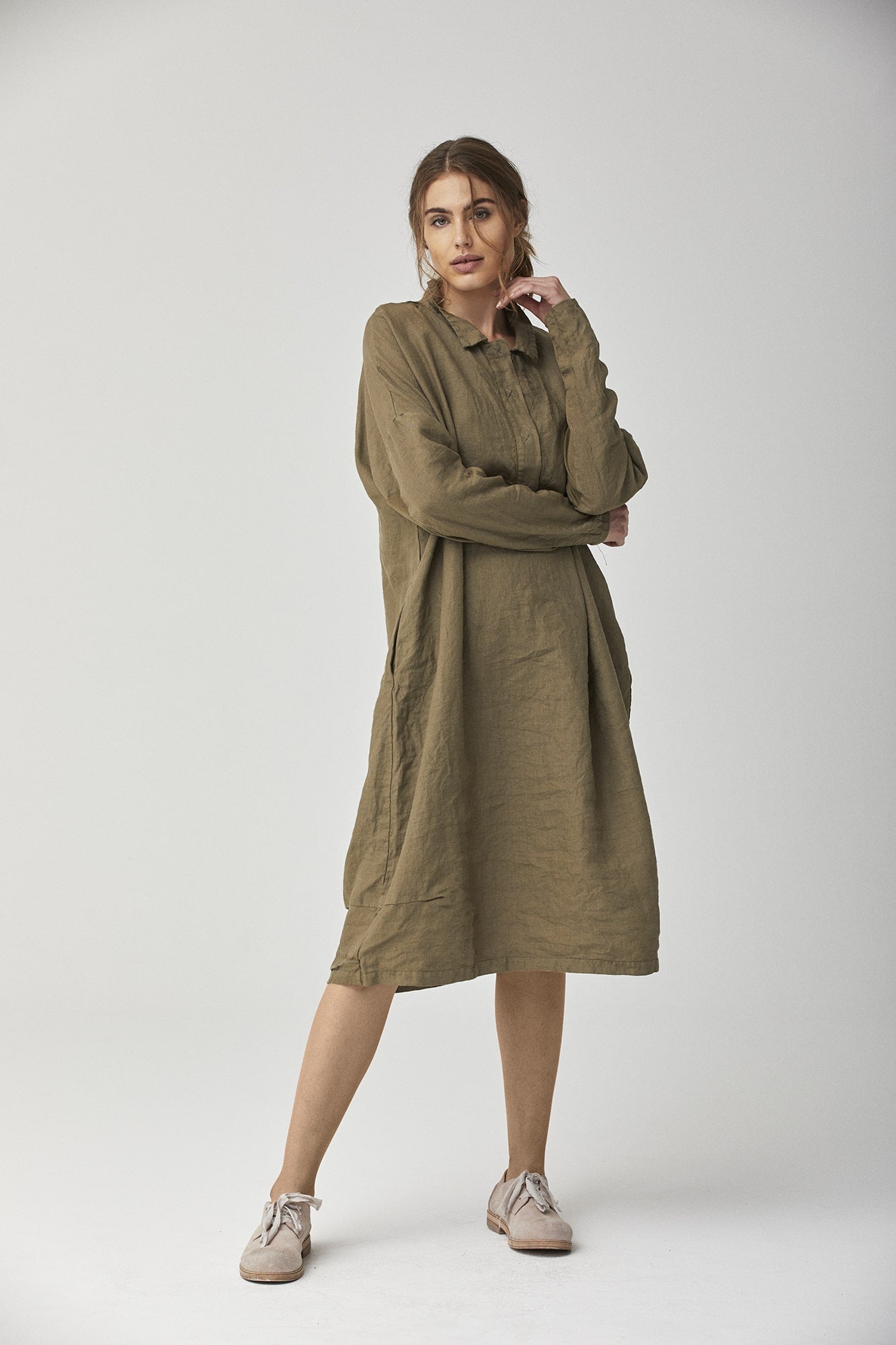 Linen Shirt Dress