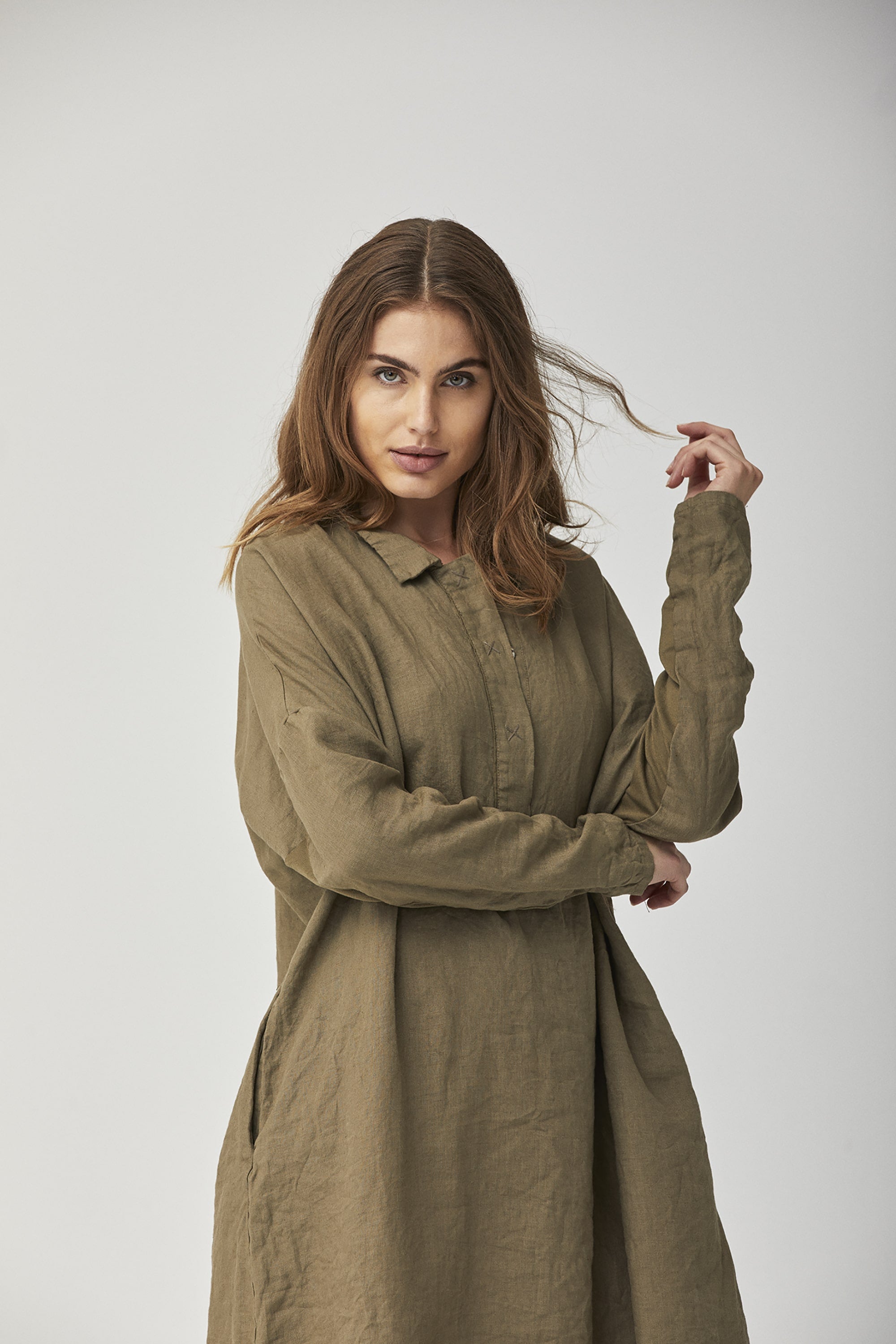 Linen Shirt Dress