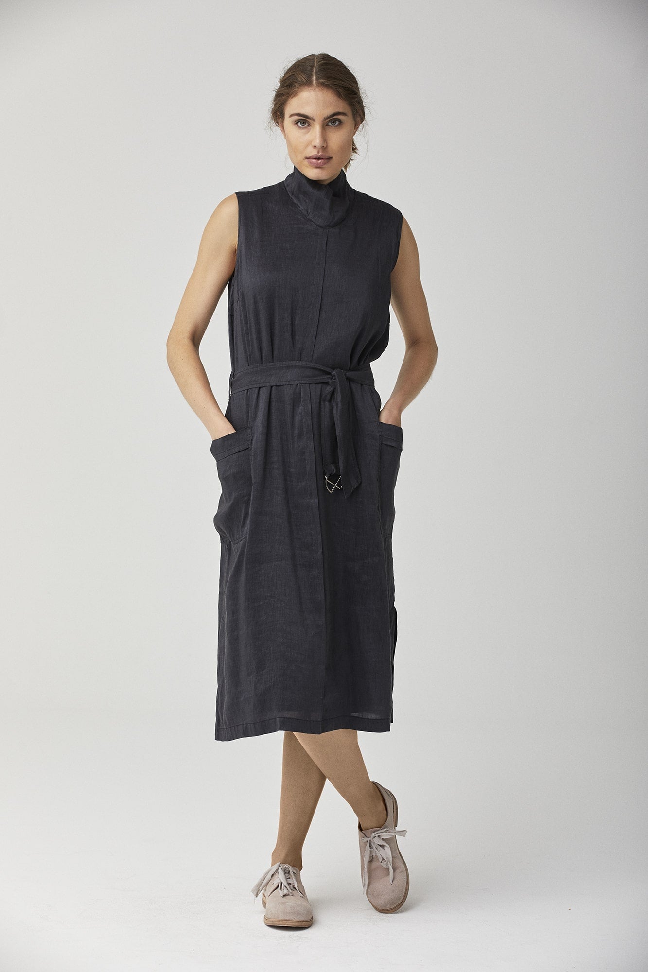 Linen Silk Sleeveless dress