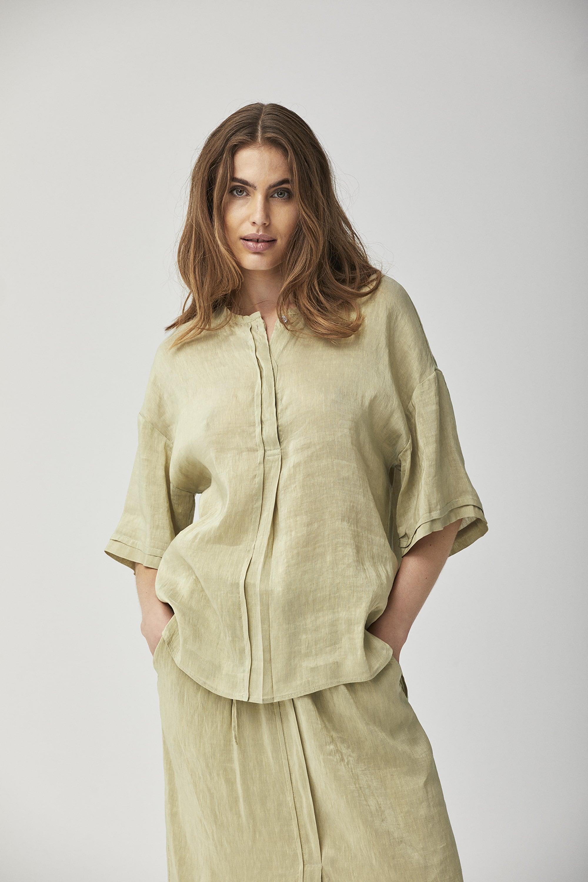 Linen Silk Top