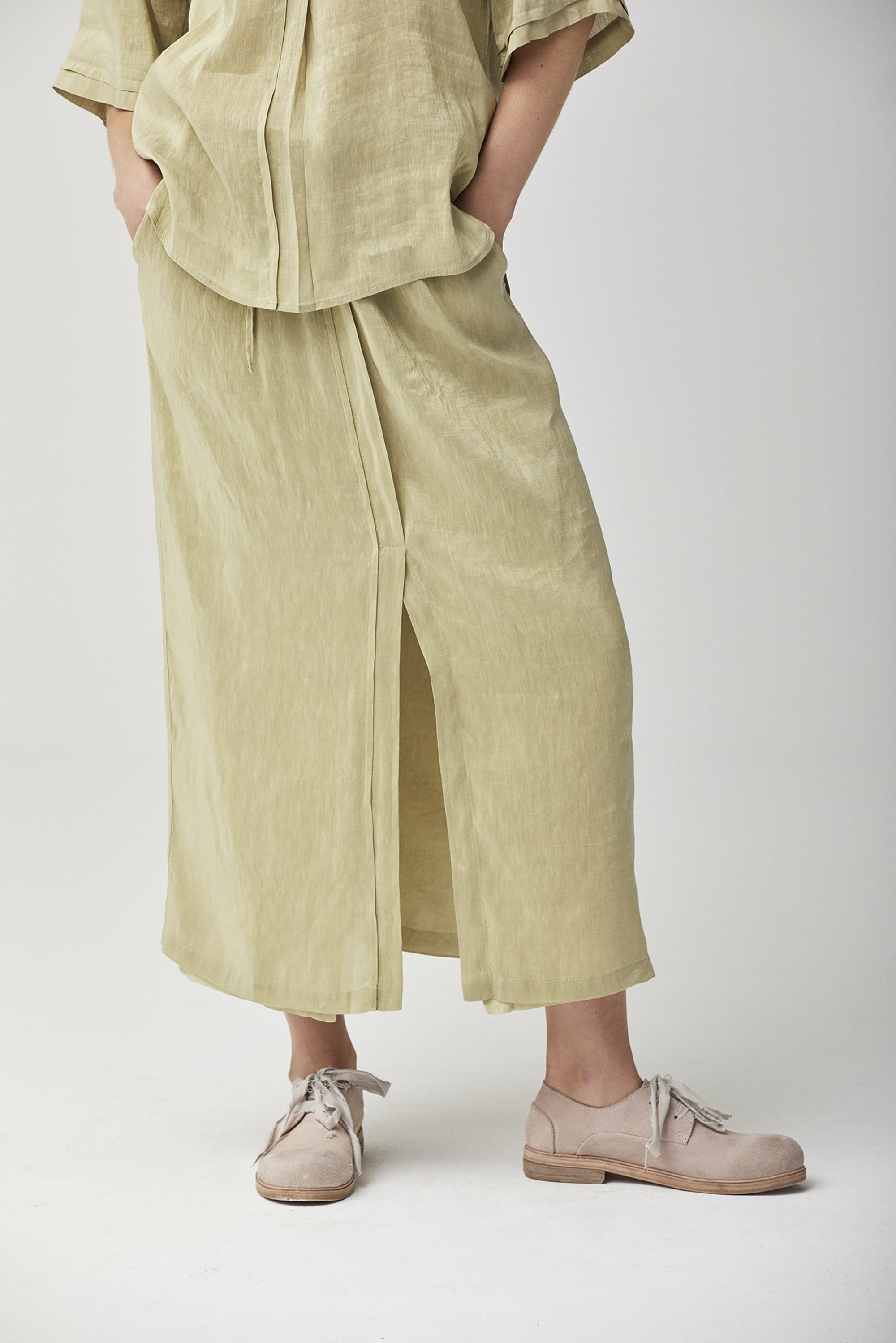 Linen Silk Skirt