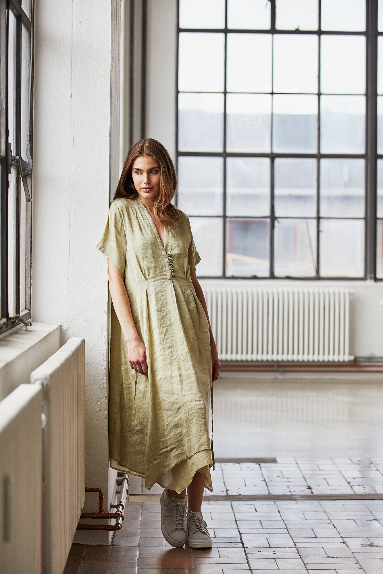 Linen Silk Dress