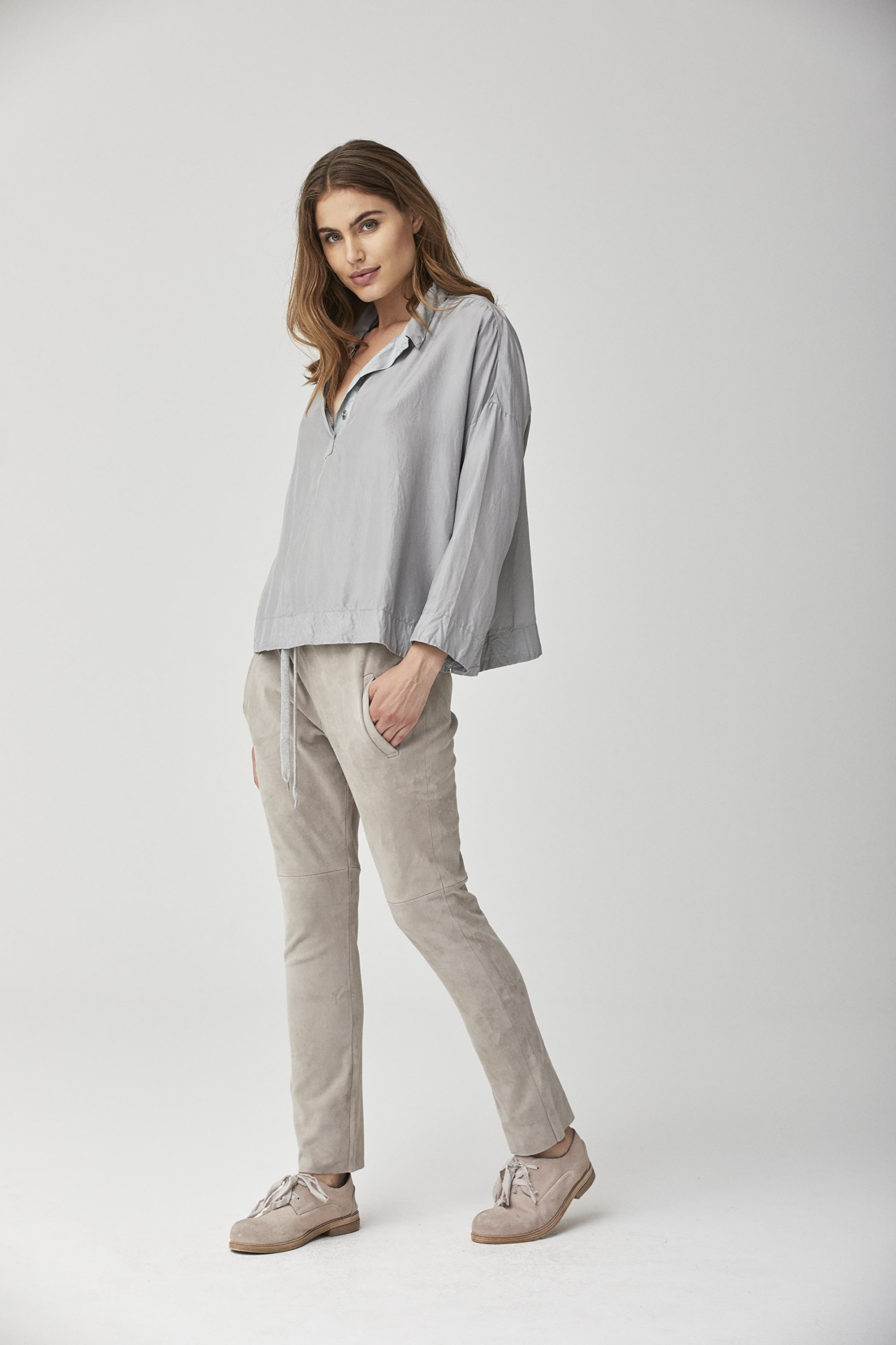 Suede Pants