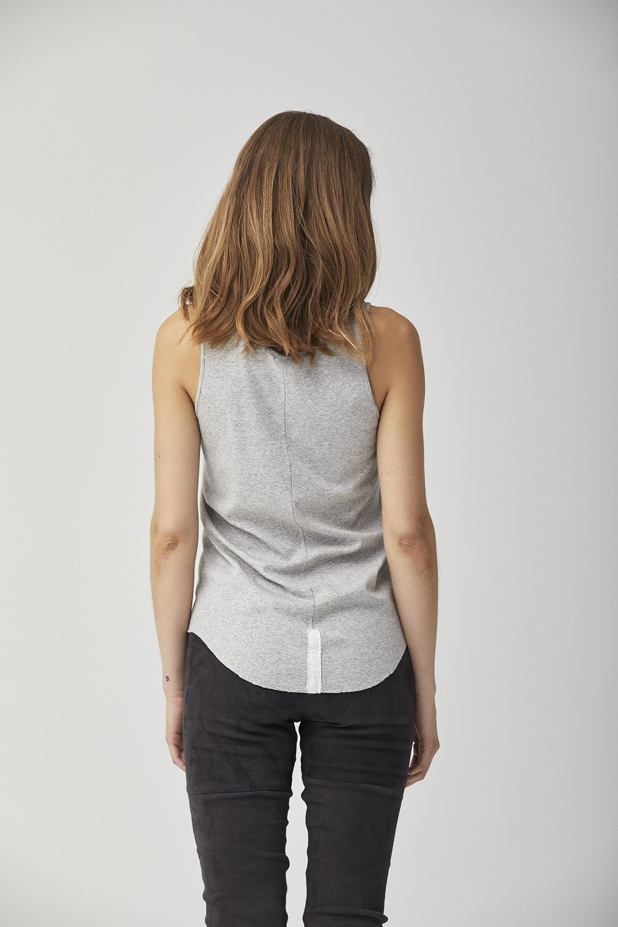 Soft Cotton Rib Rhinestone Tank Top main image 0