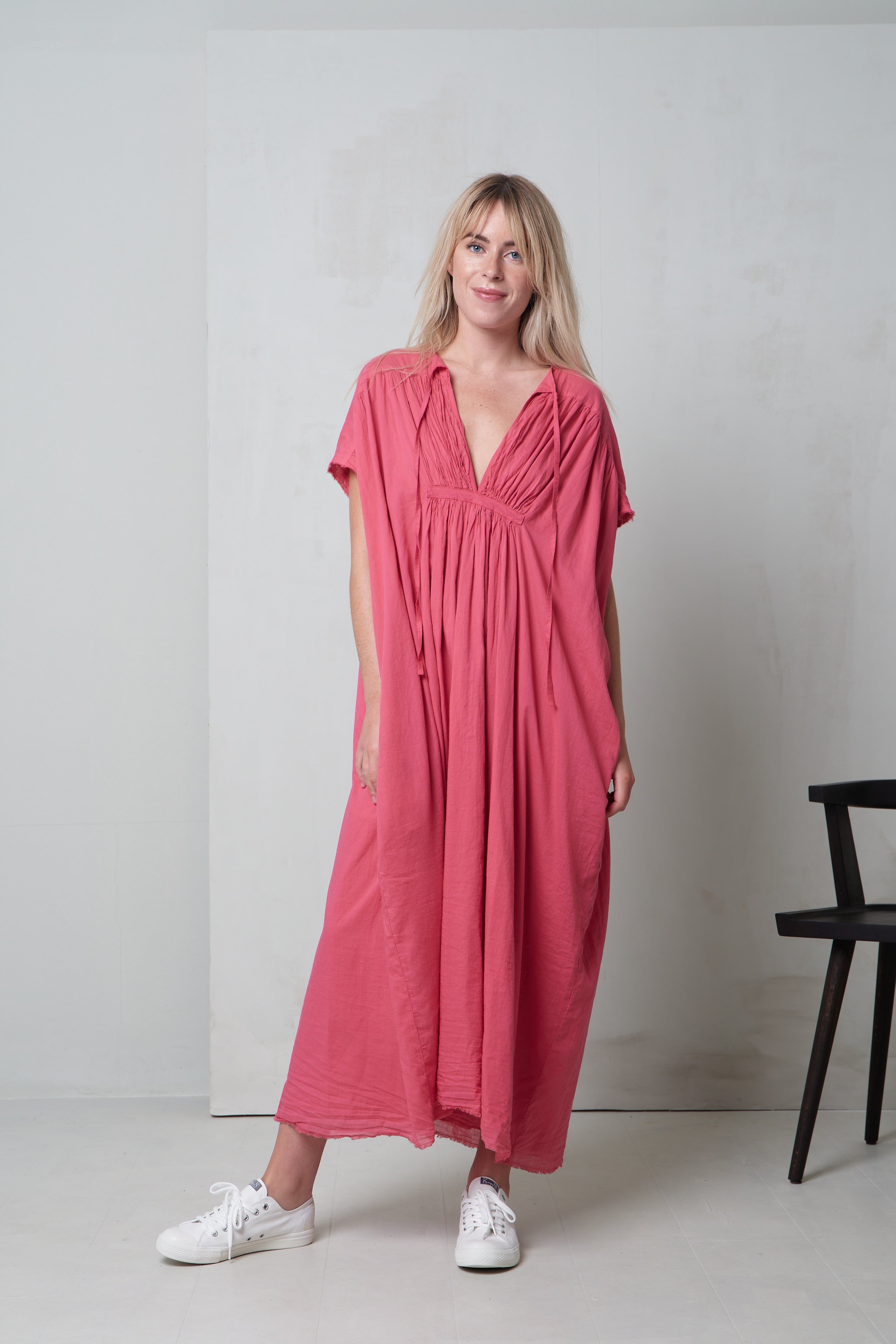 Cotton Voile Long Dress