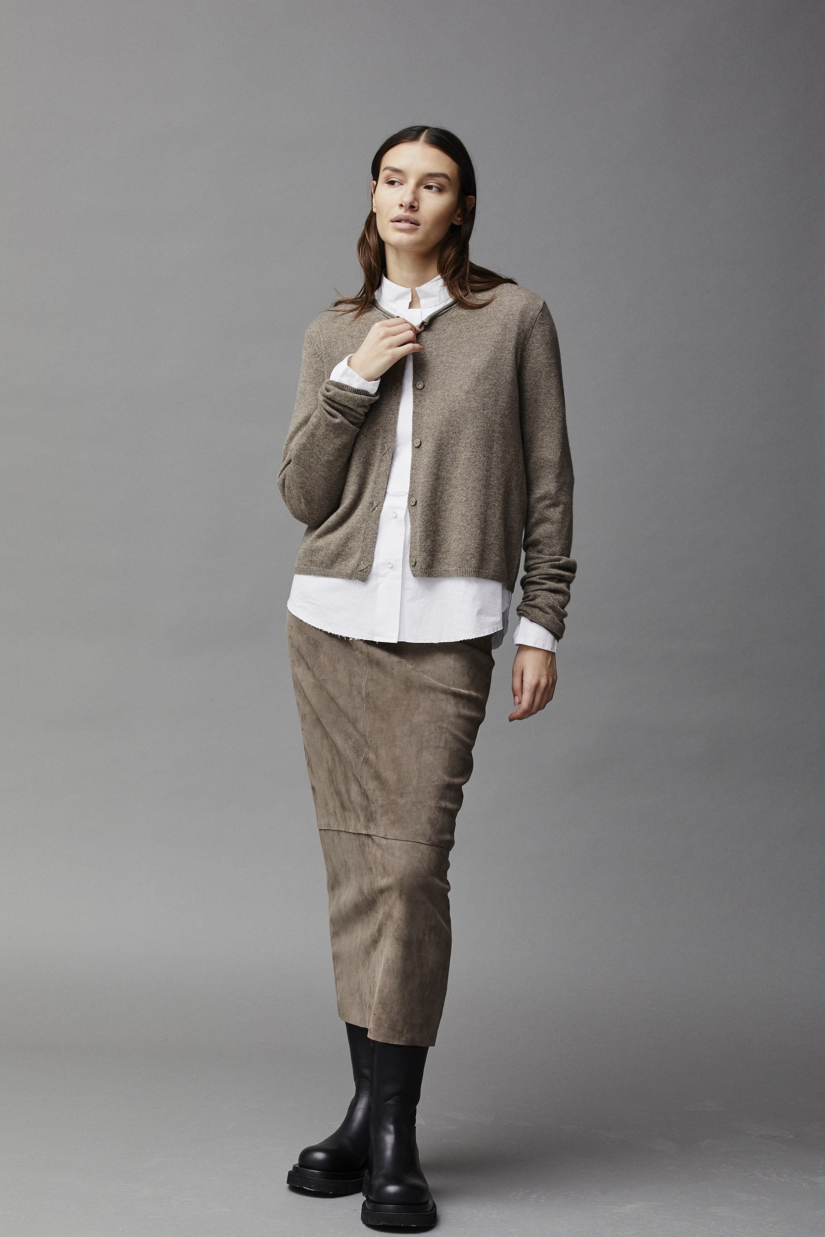 Suede Skirt