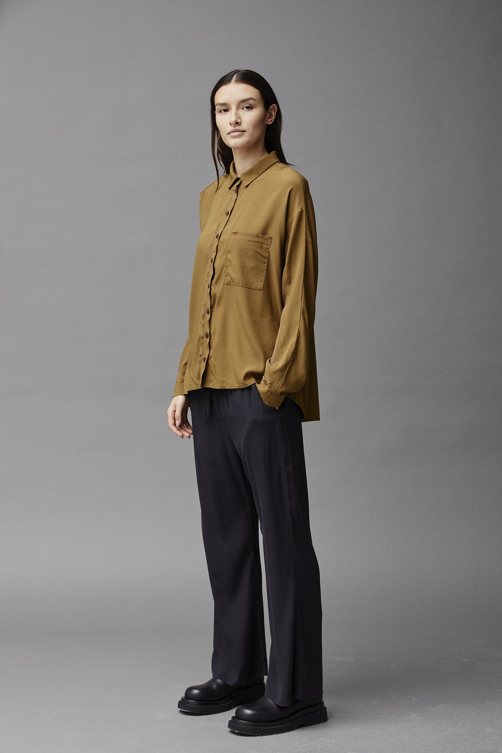 Silk Satin Flare Pants