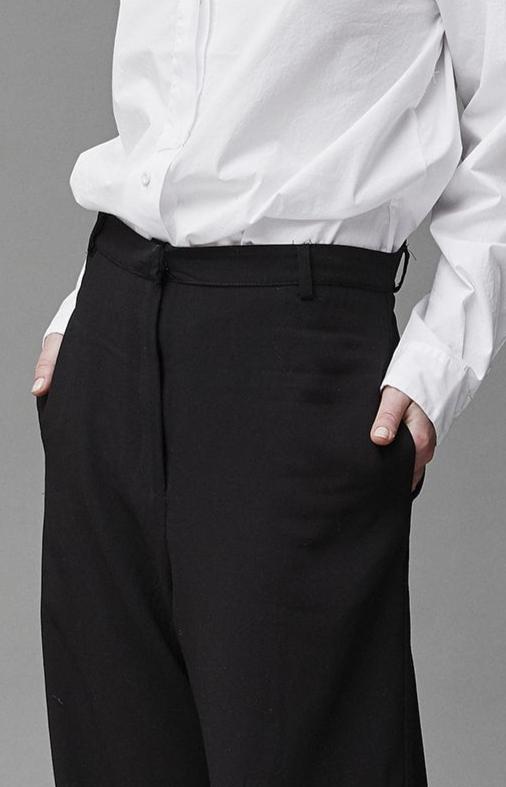 Wool Wide Pants