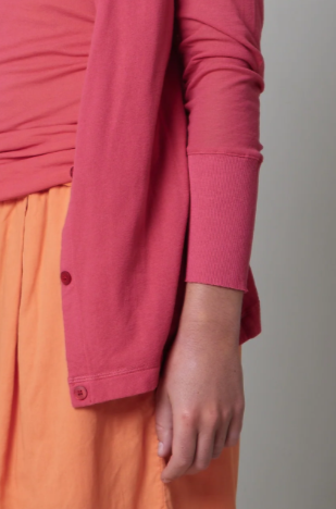 Cotton Crepe Cardigan