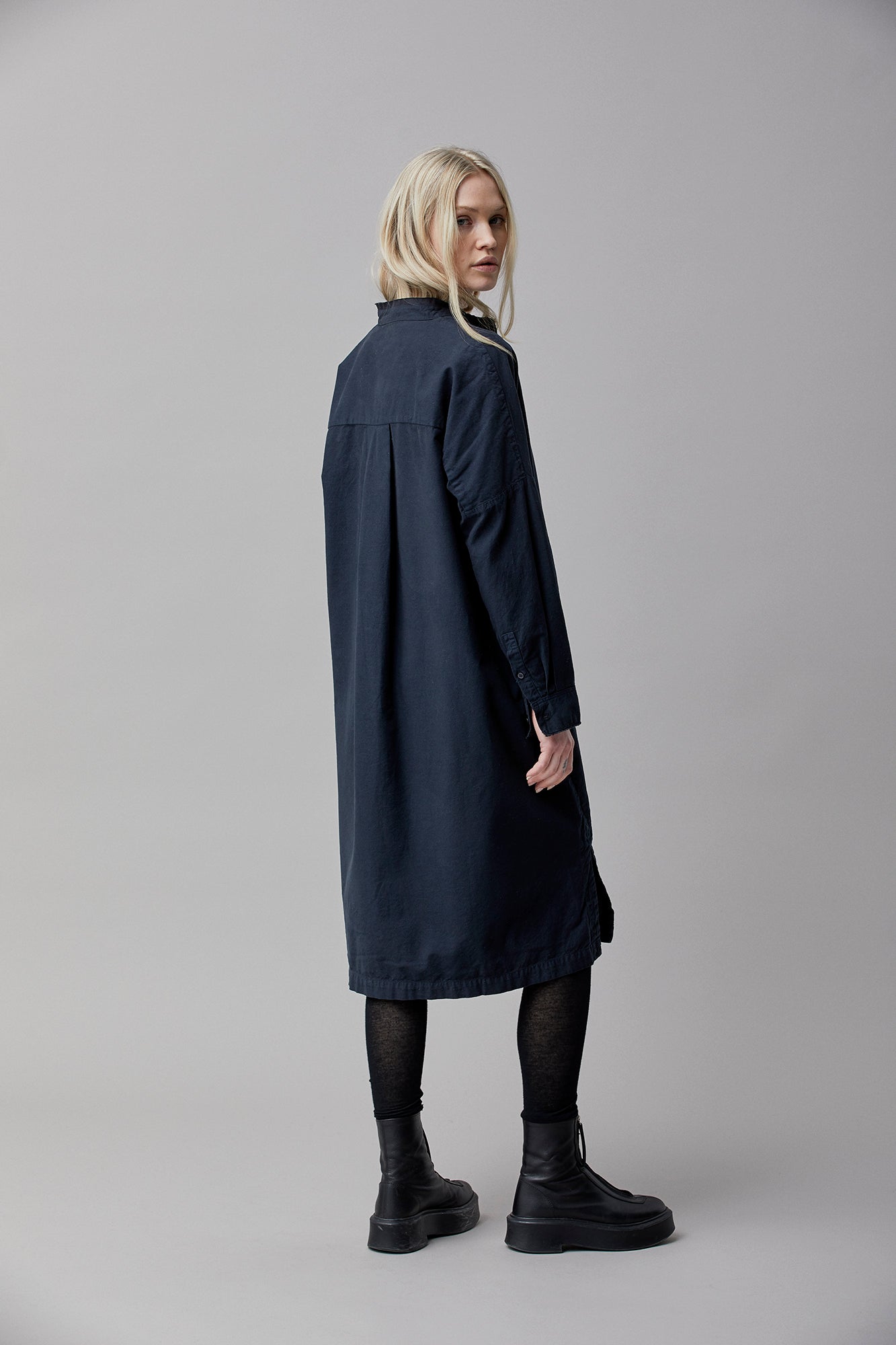 Light velvet oversize dress