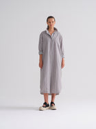 Striped Cotton Shirt Dress