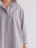 Striped Cotton Shirt Dress