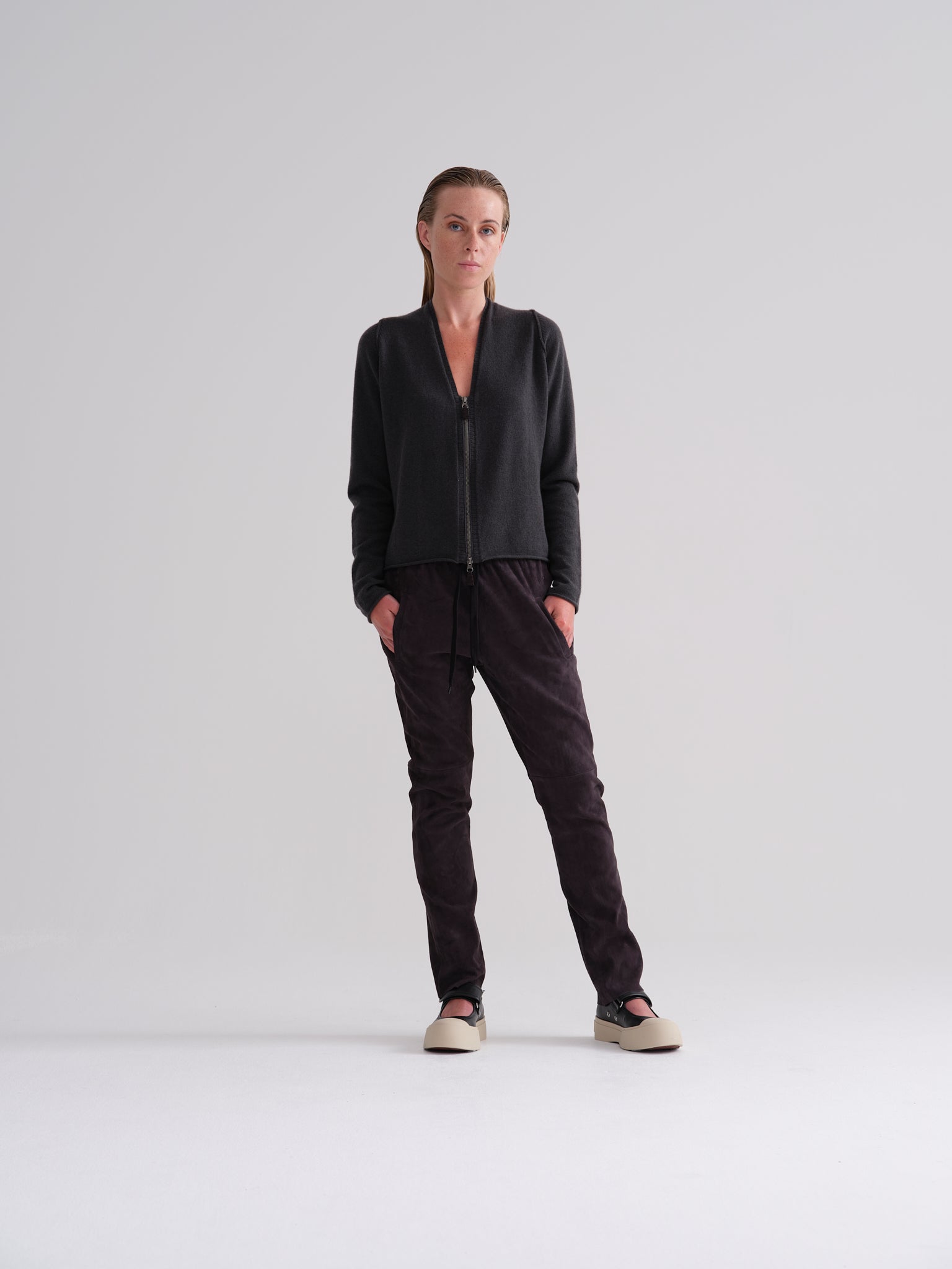 Suede Pants