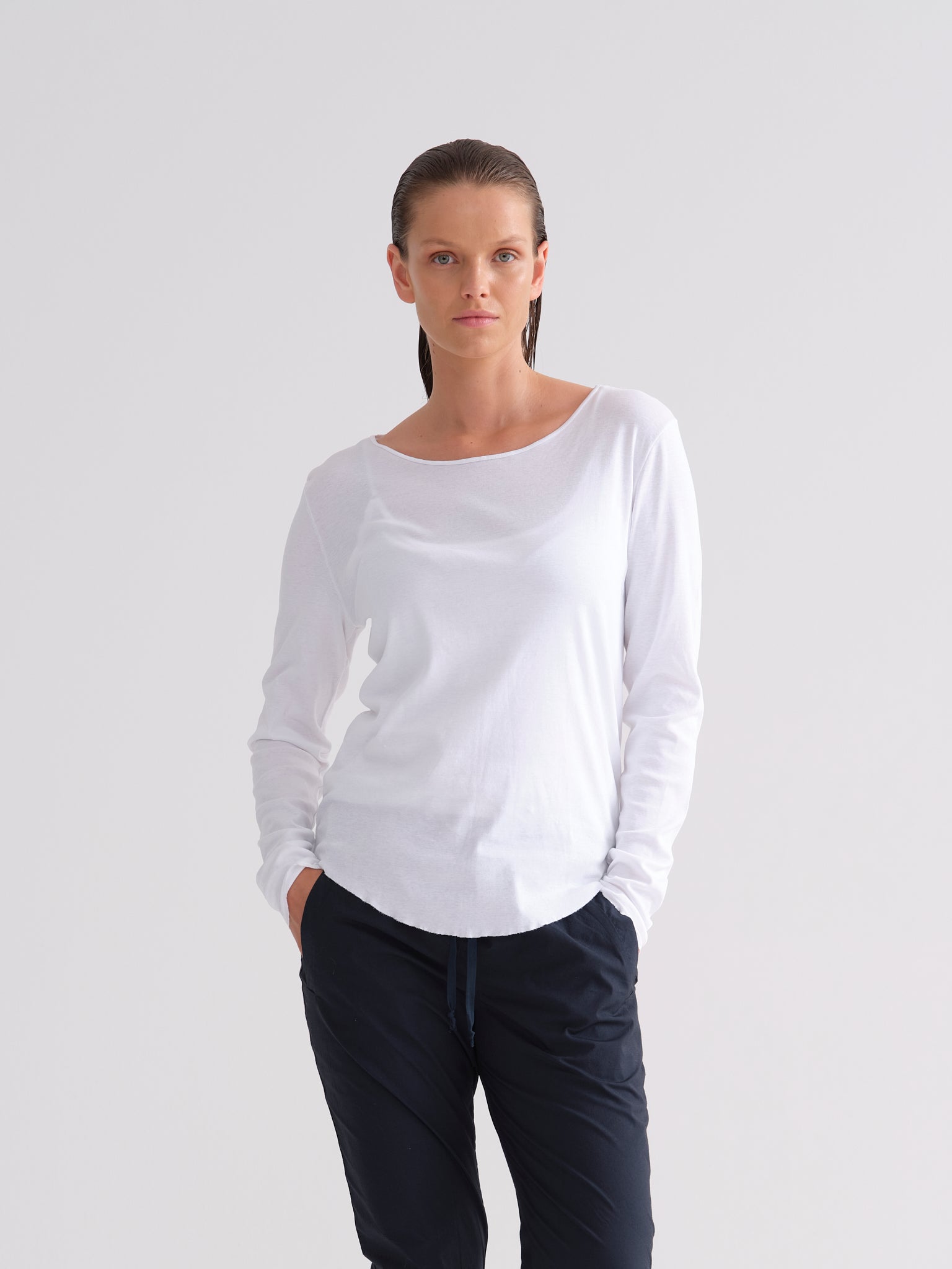 Cotton Rib L/S T-shirt