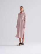 Cotton Stretch Button Dress