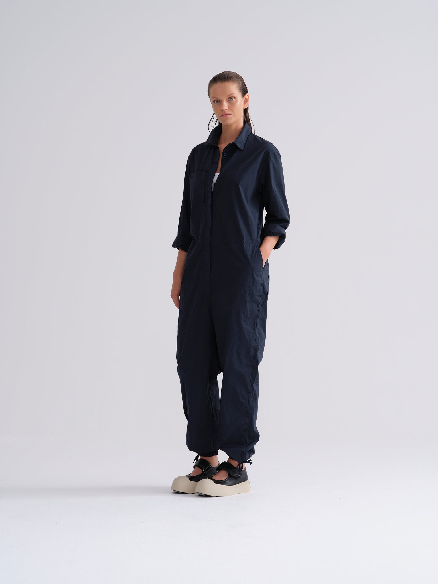 Cotton Stretch Jumpsuit