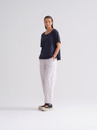 Crinkled Cotton Pants