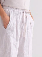 Crinkled Cotton Pants