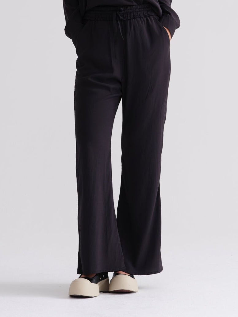 Silk Satin Flair Pants