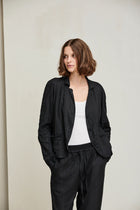 Crinkled Stripe Jacket