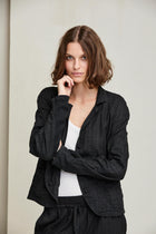 Crinkled Stripe Jacket
