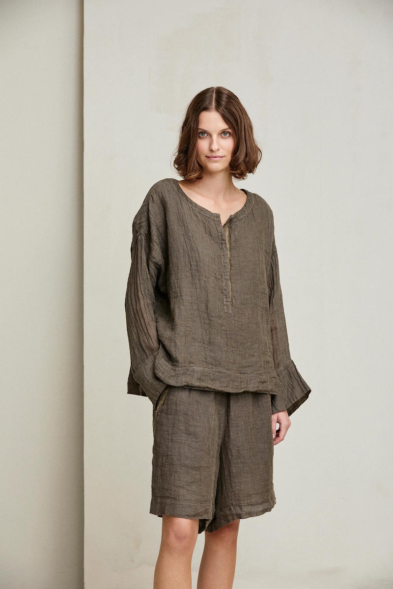 Linen Gauze Shorts