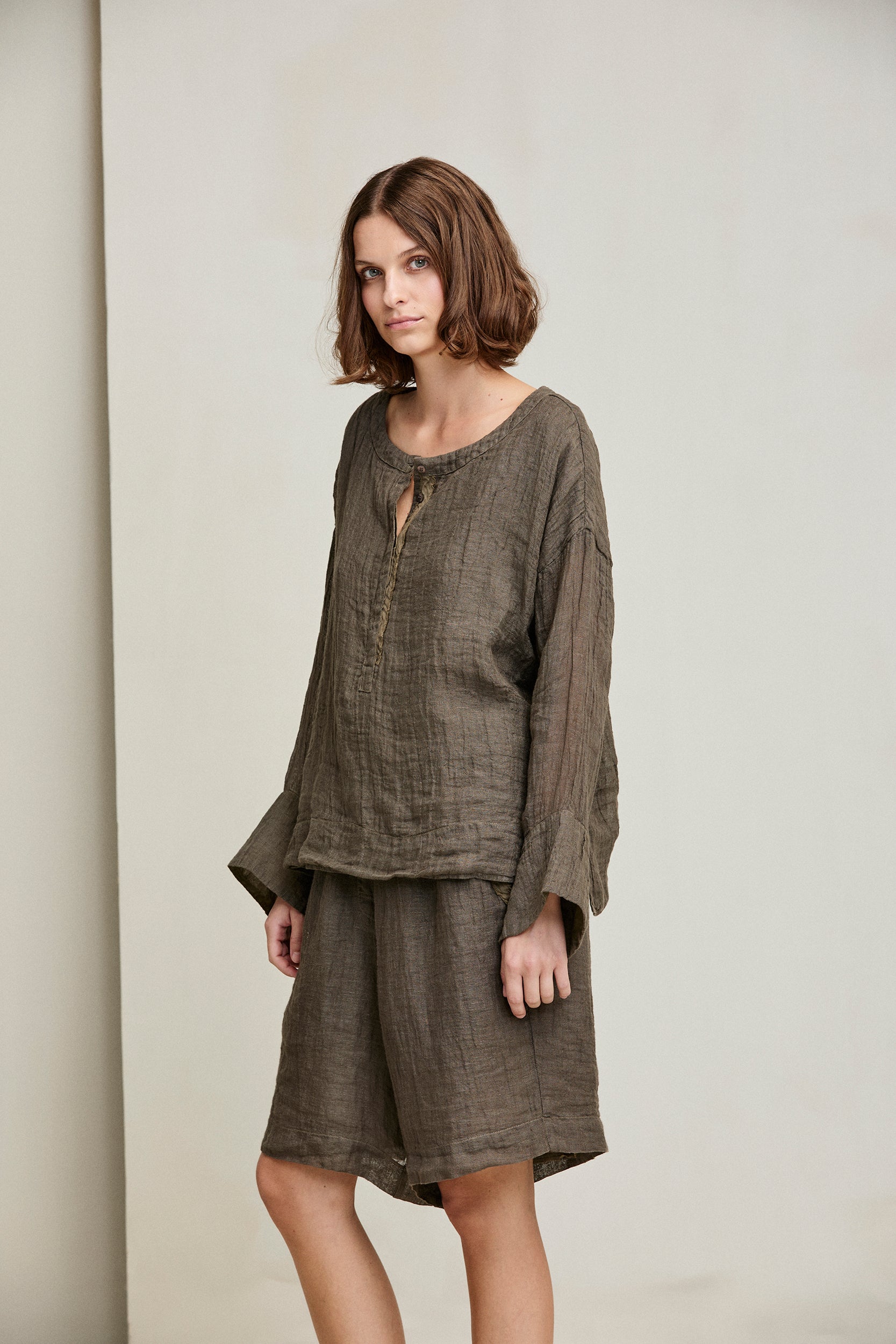 Linen Gauze Shorts