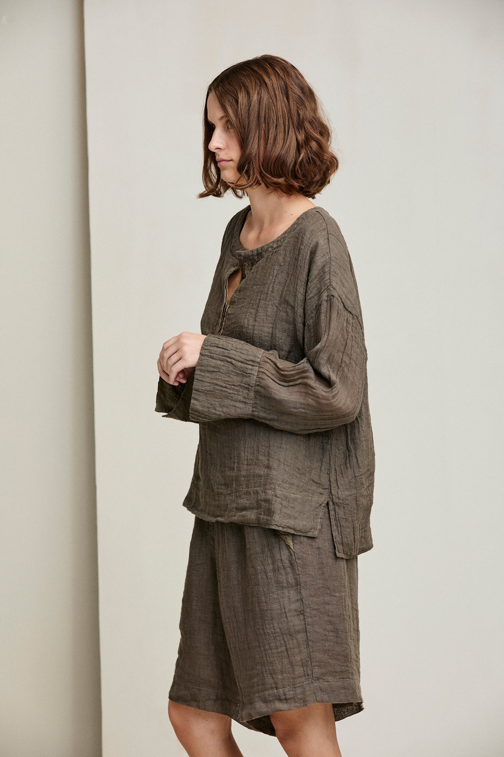 Linen Gauze Shorts