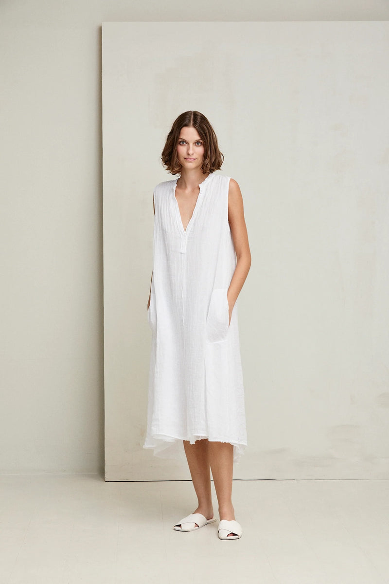 Linen Gauze Sleeveless Dress