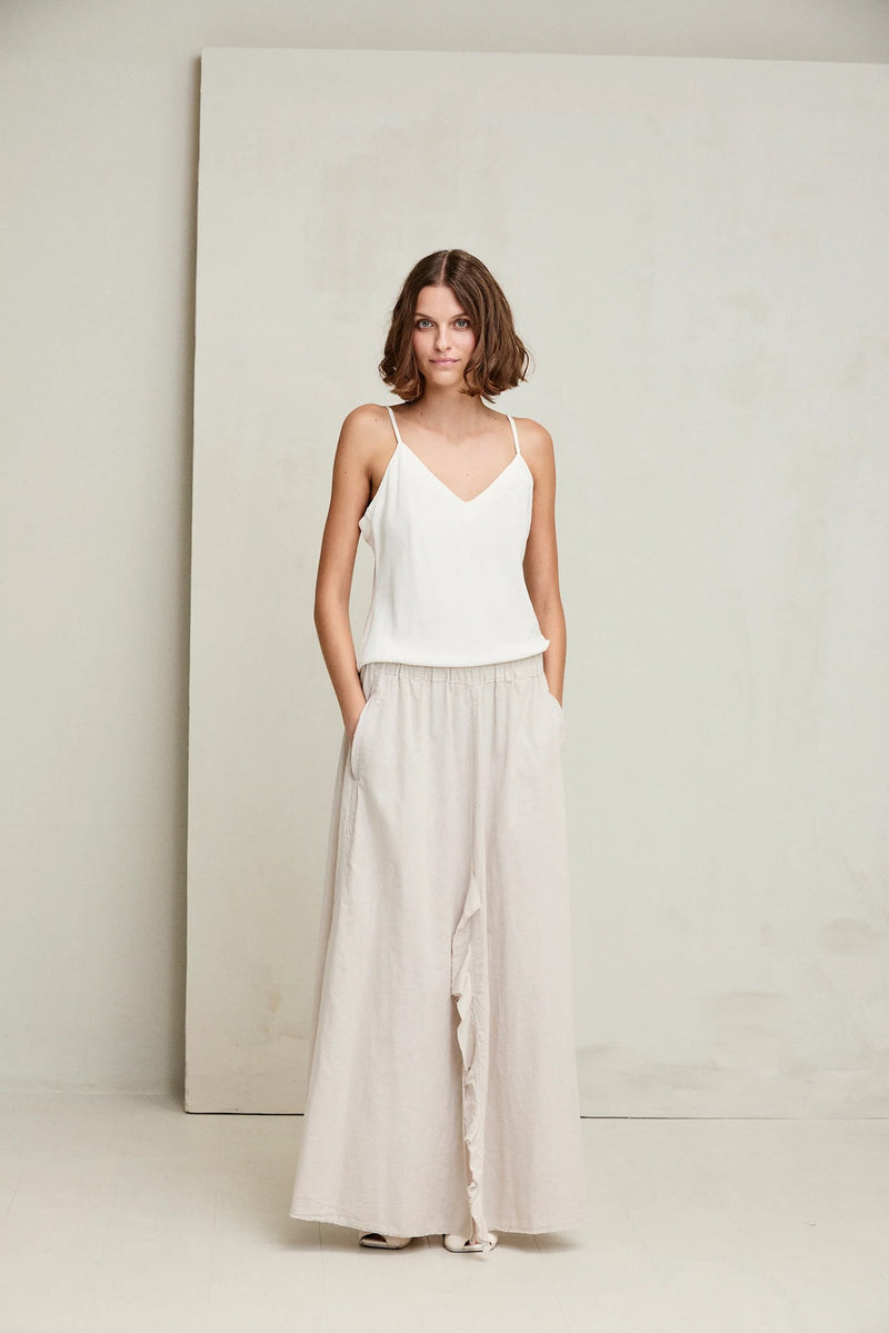 Silk Satin Strap Top