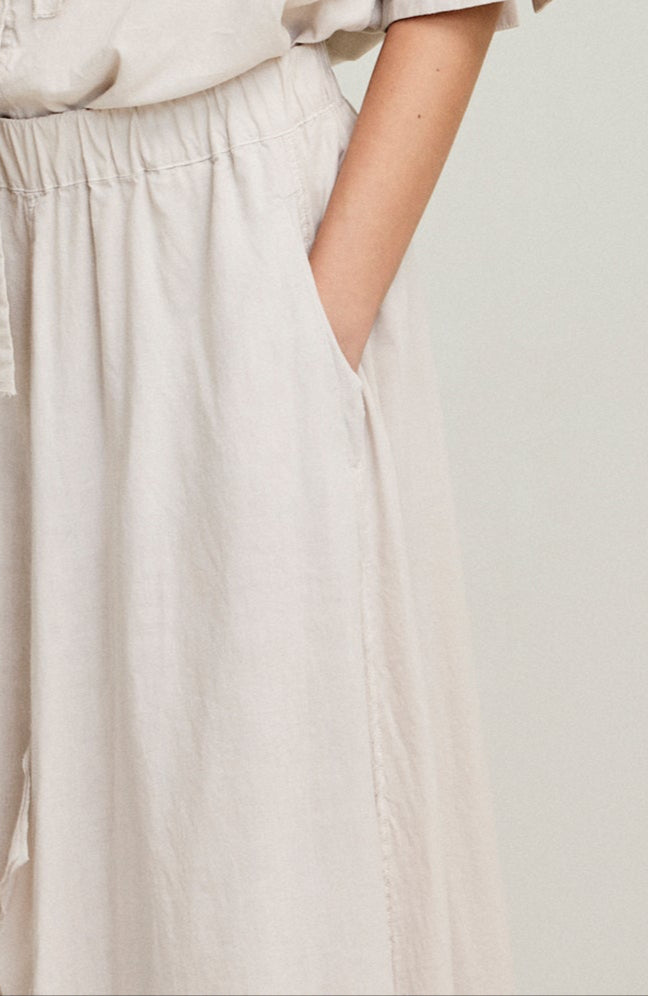Cotton Voile Ruffled Skirt