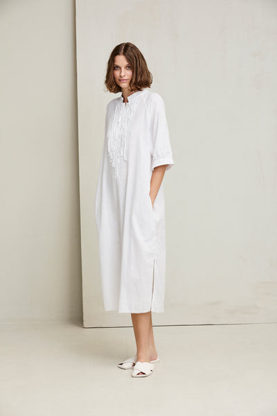 women's cotton shirt dress Cotton Voile Shirt Dress