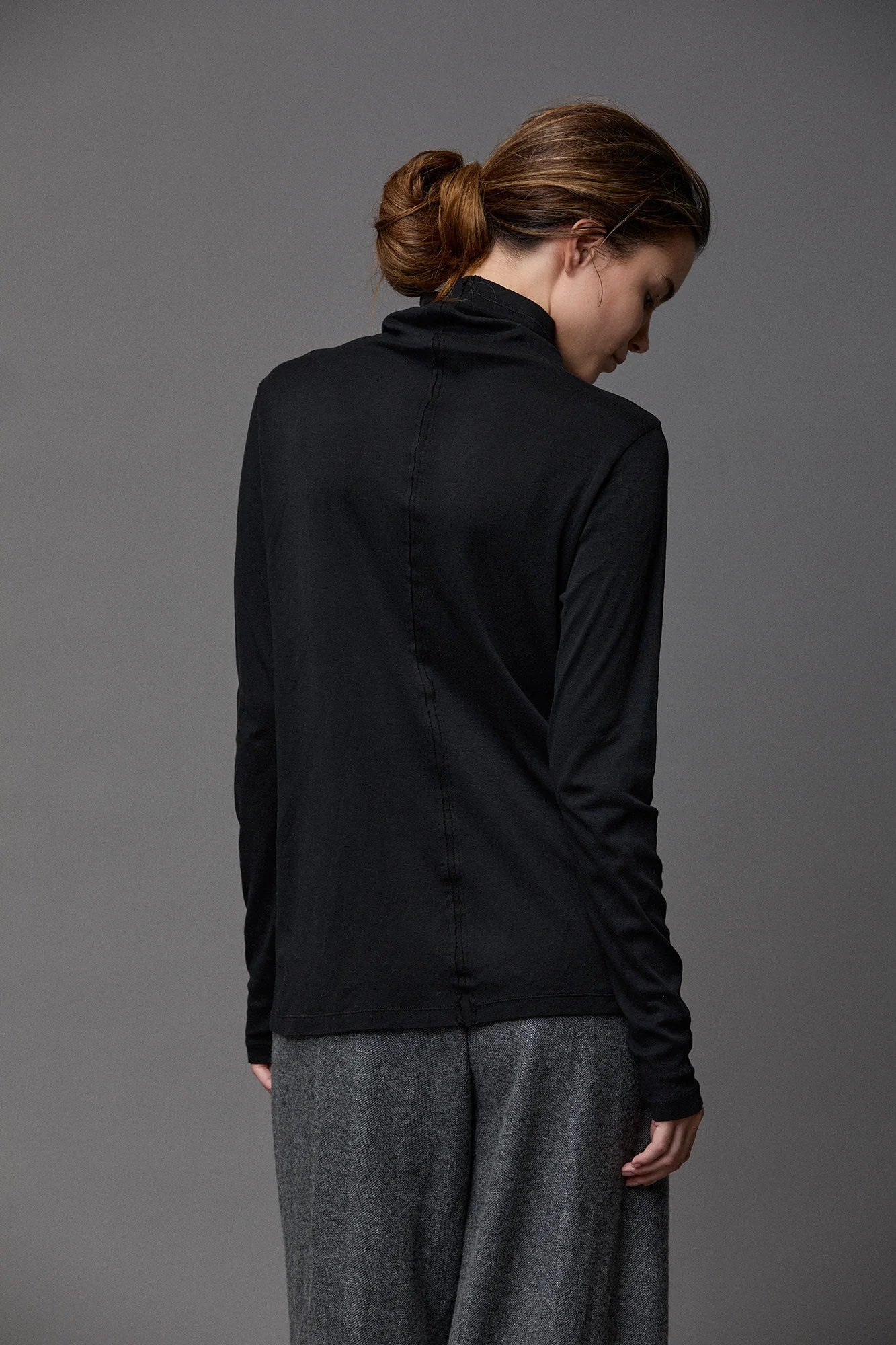 Cotton Rib Turtleneck
