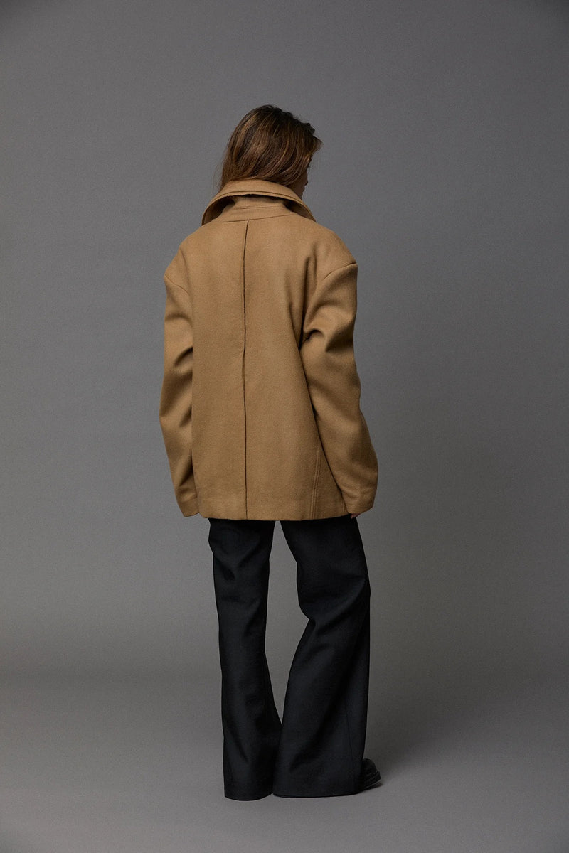 Cashmere Blend Short Coat