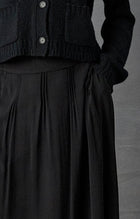 Silk Georgette PinTuck Skirt