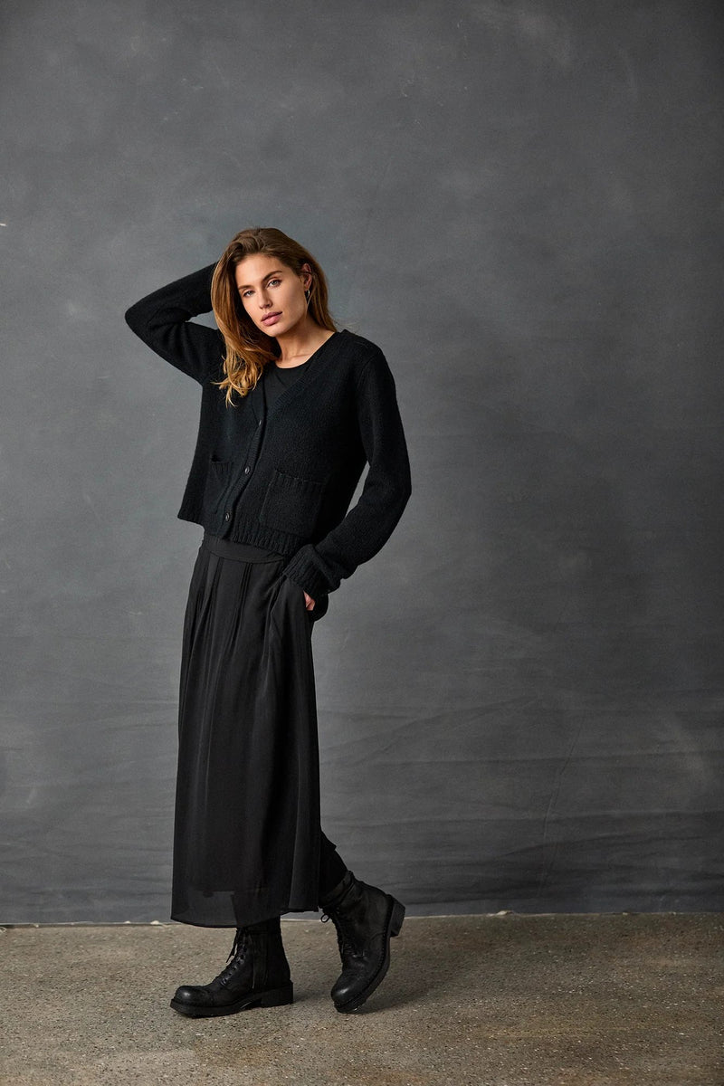 Two Toned Cashmere Cardigan