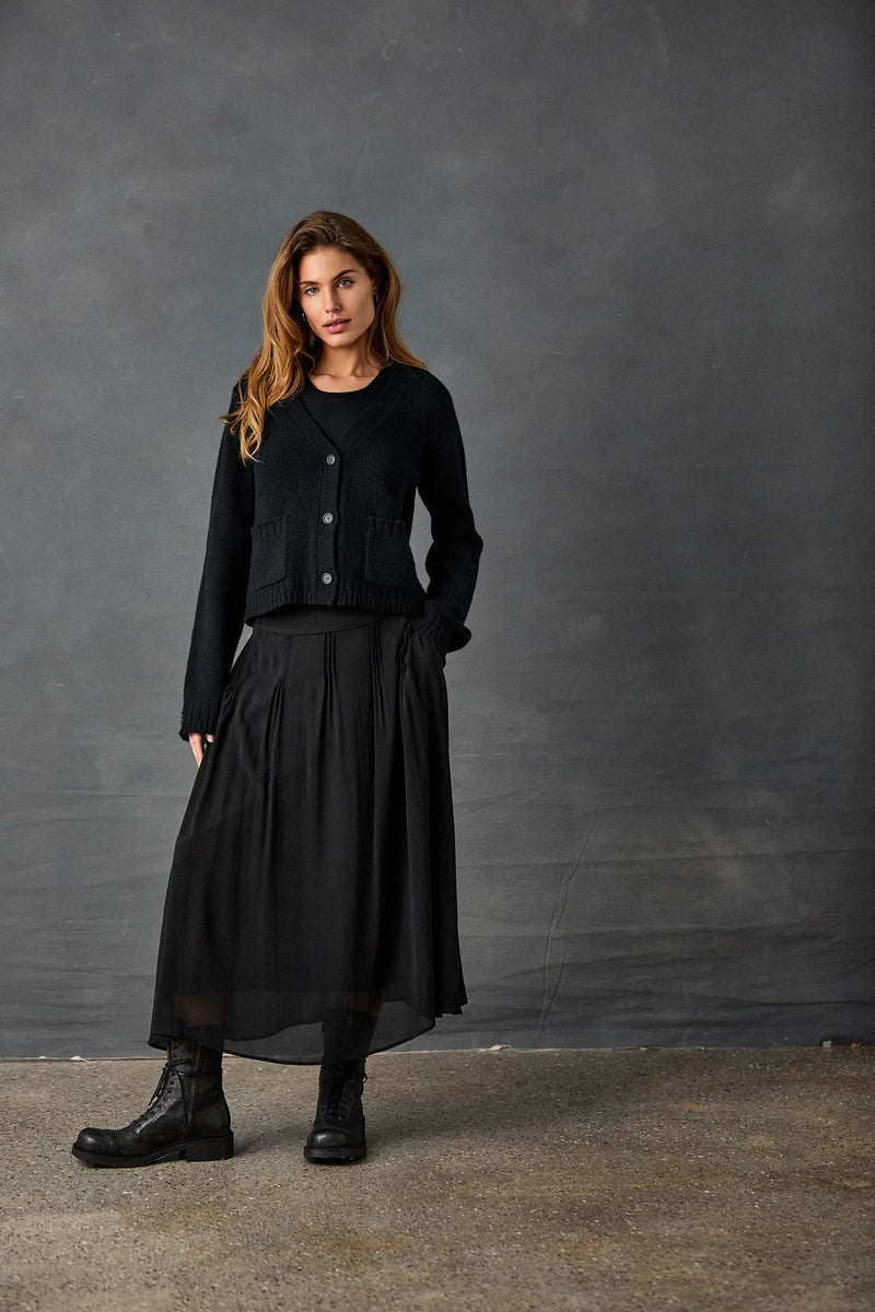 Two Toned Cashmere Cardigan