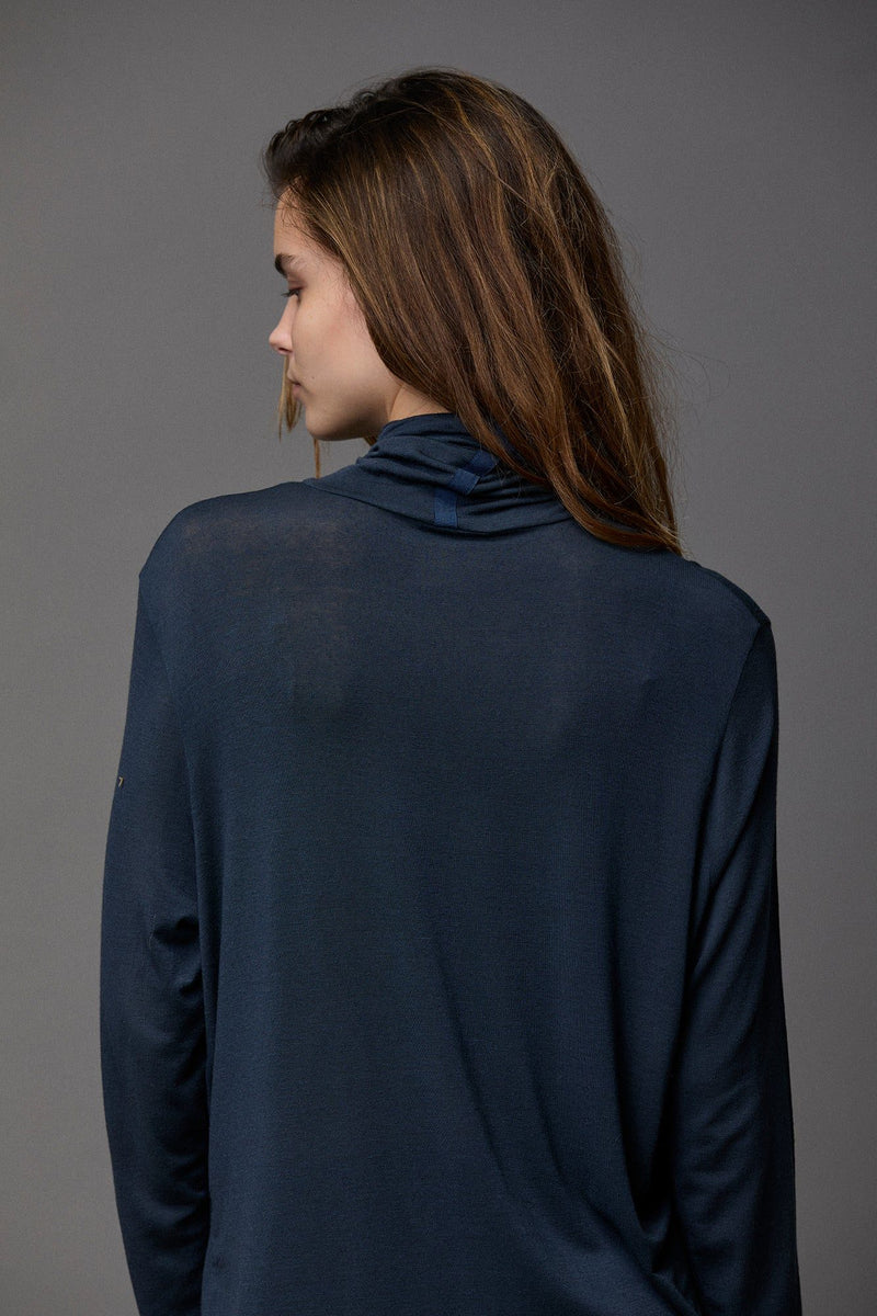 Cotton Cashmere Turtleneck Tee