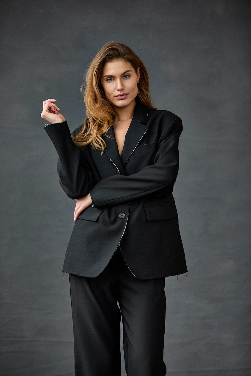 Wool Twill Double Blazer