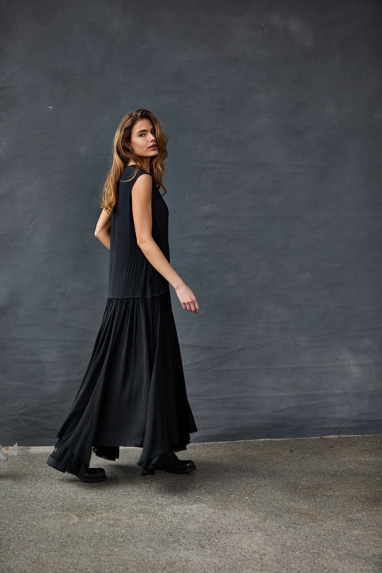 Silk Satin Floaty Dress