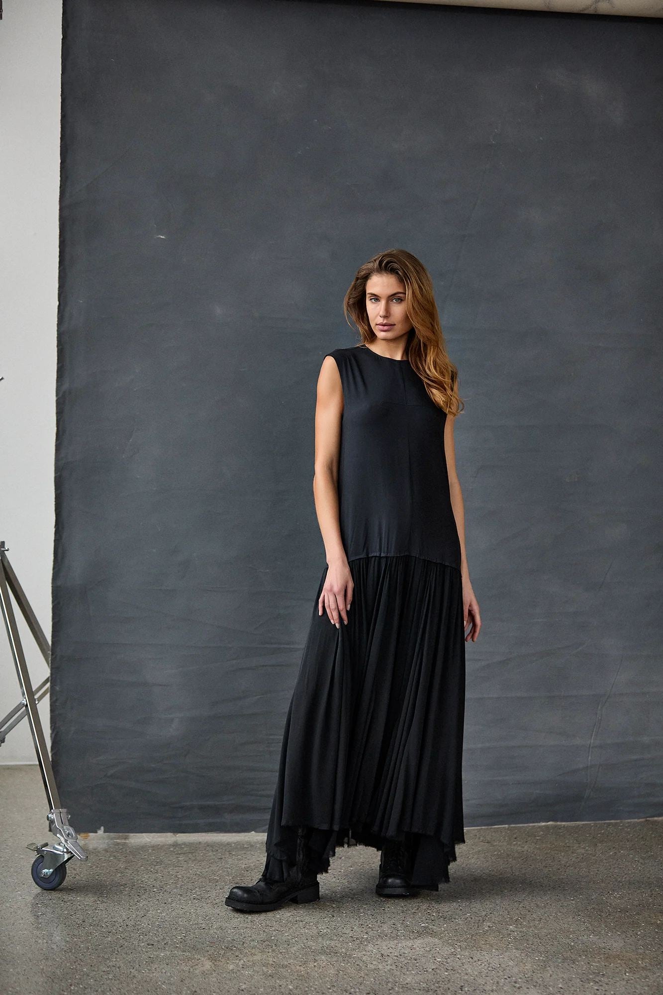 Silk Satin Floaty Dress