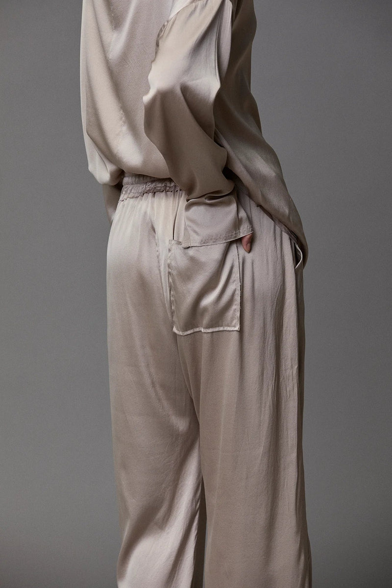 Silk Satin Flaired Pants