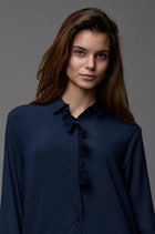 Silk Satin Frill Dress