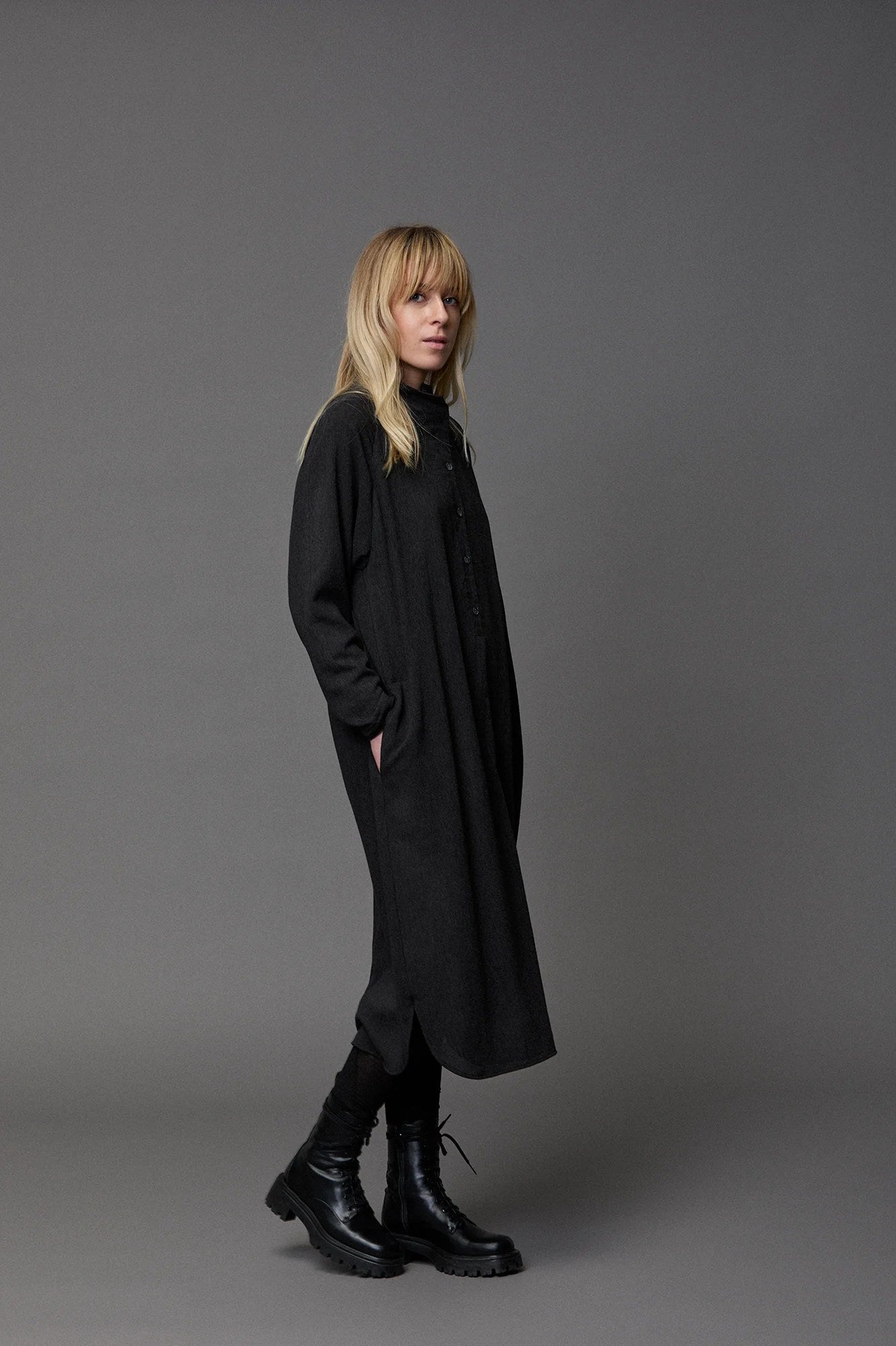 Light Herringbone Dress