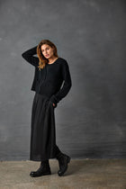 Silk Georgette PinTuck Skirt